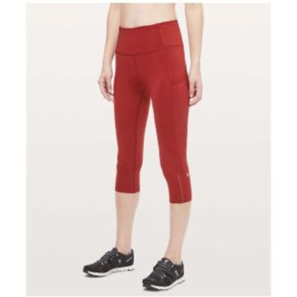 Lululemon Leggings | Dark Sport Red - Picture 1 of 4